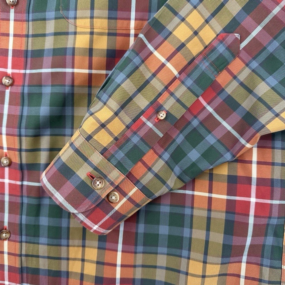 Brooks Brothers 346 Plaid Button Down Shirt Long Sleeve Casual Classic Men Sz L - Picture 5 of 9